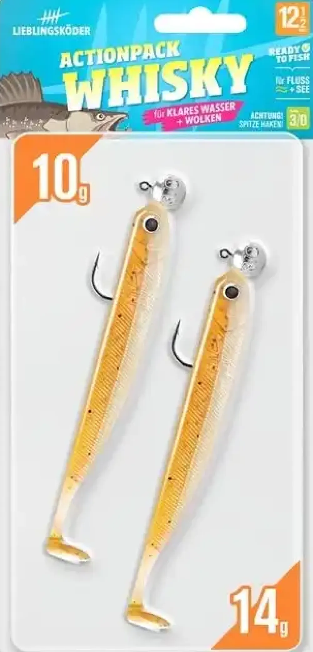 Sale Actionpack 10g und 14g 12,5cm Captain Gummiköder
