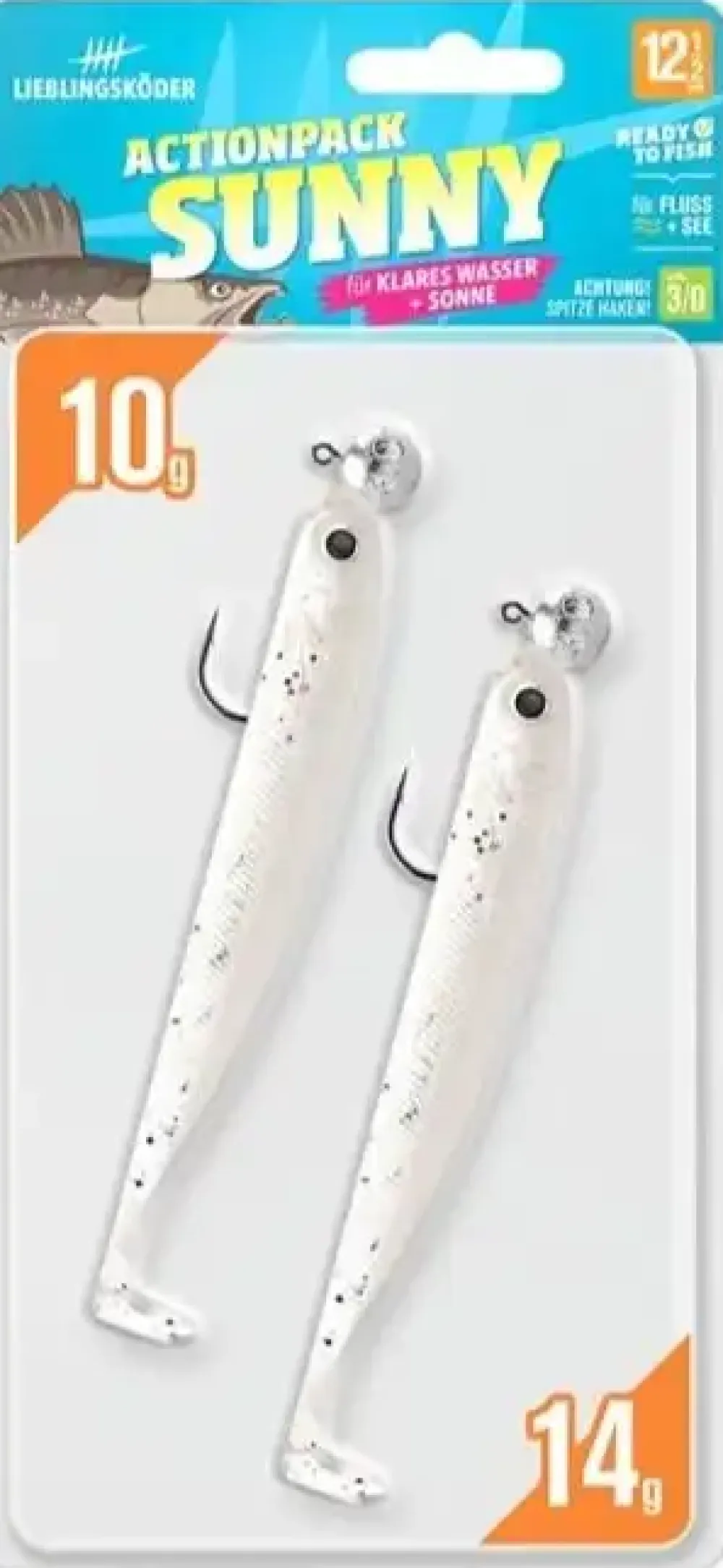 Sale Actionpack 10g und 14g 12,5cm Captain Gummiköder
