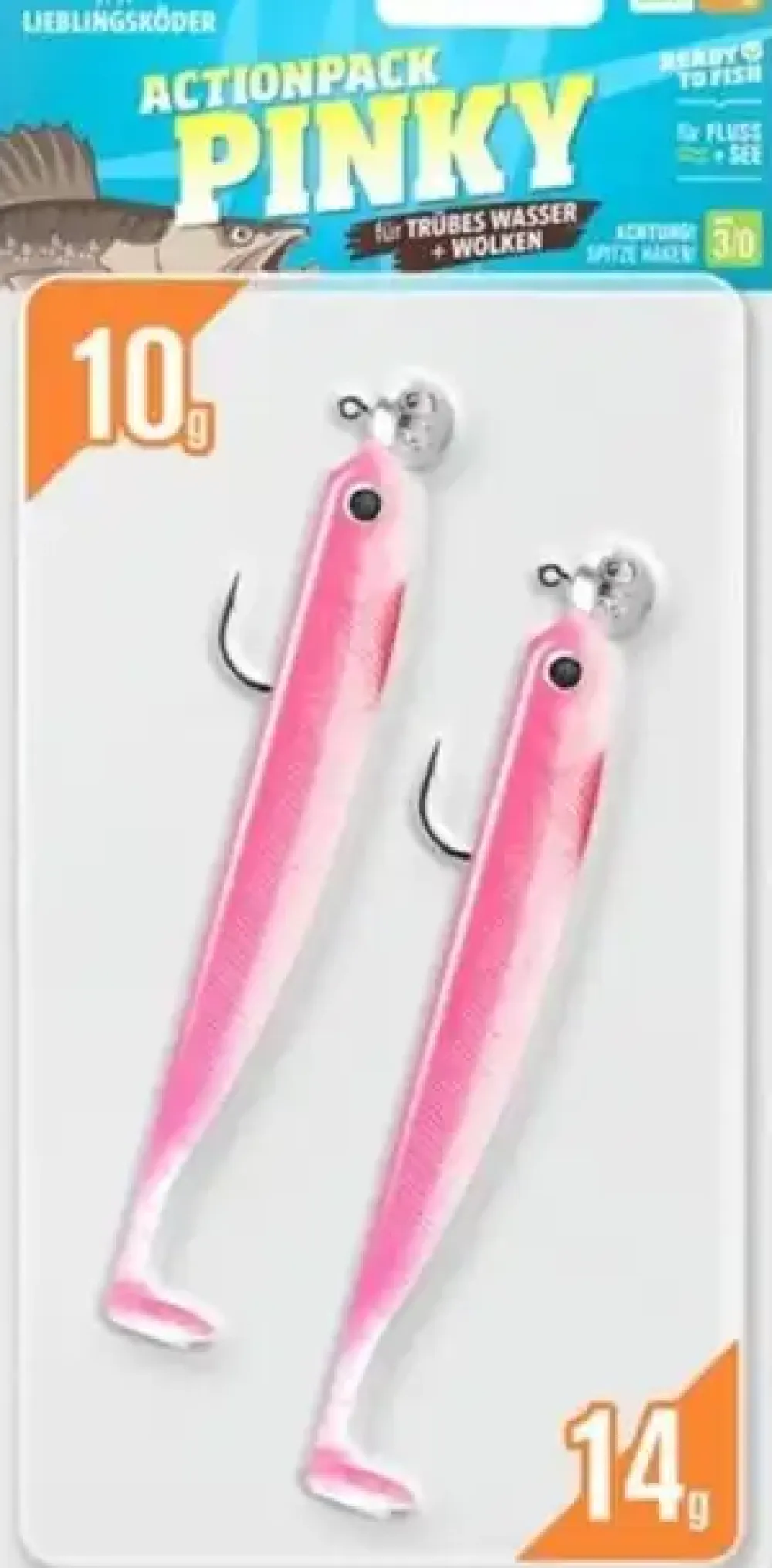 Sale Actionpack 10g und 14g 12,5cm Captain Gummiköder