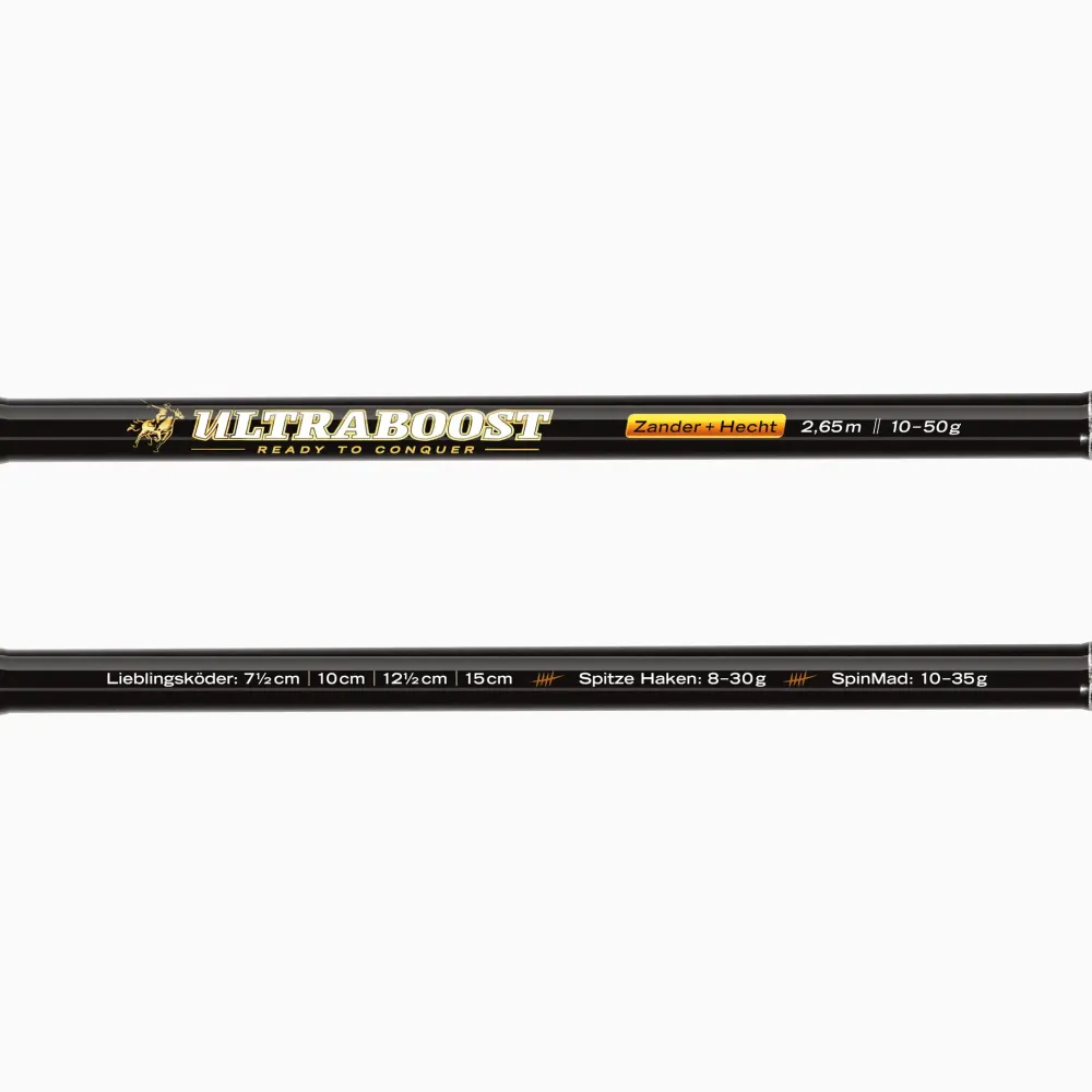 New Bullseye Ultraboost Zander+Hecht 2,65m 10-50g Spinn-Ruten