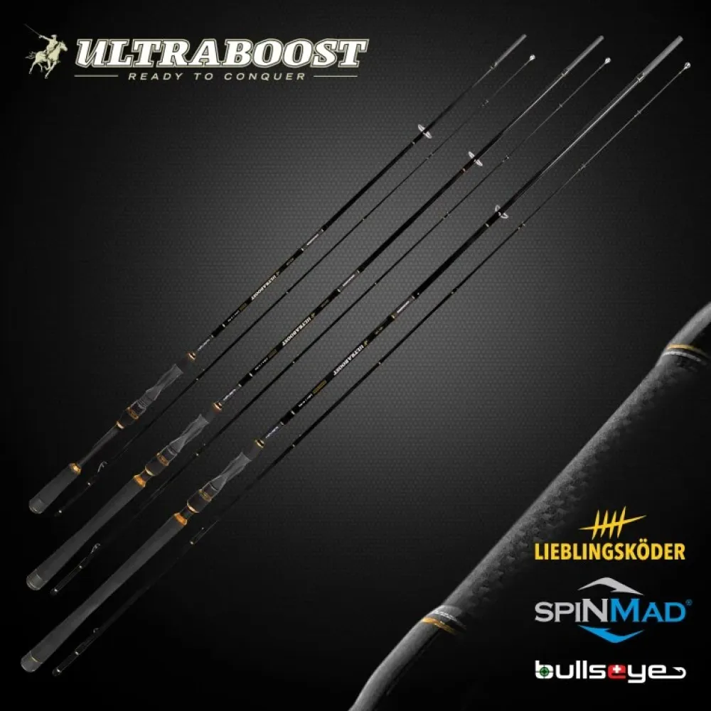 New Bullseye Ultraboost Zander+Hecht 2,65m 10-50g Spinn-Ruten