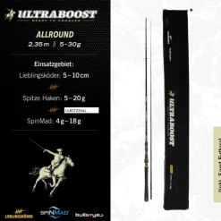 Bullseye Ultraboost Allround 2,35m 5-30g Spinn-Ruten