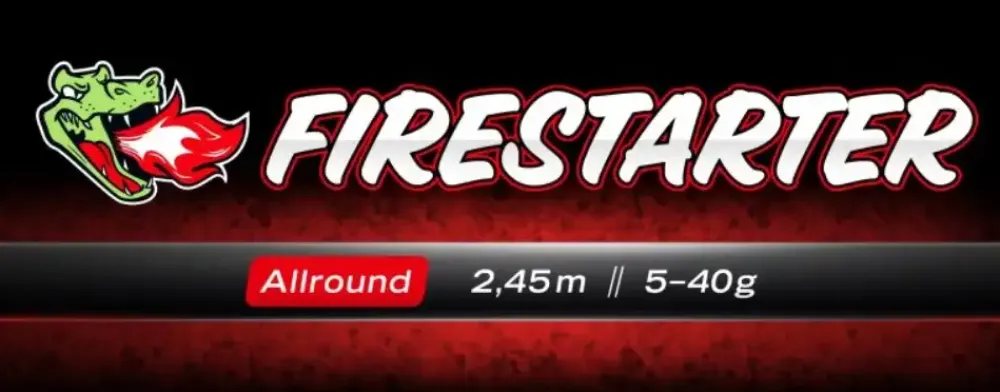 New Firestarter Allround 2,45m 5-40g Spinn-Ruten