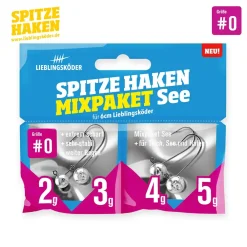 Hot Jigköpfe Spitze Haken Mixpaket See #1 Jigköpfe