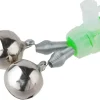 New Doppel Aal- Glocke 10er Pack mit Knicklichthalter D=16mm Bissanzeiger