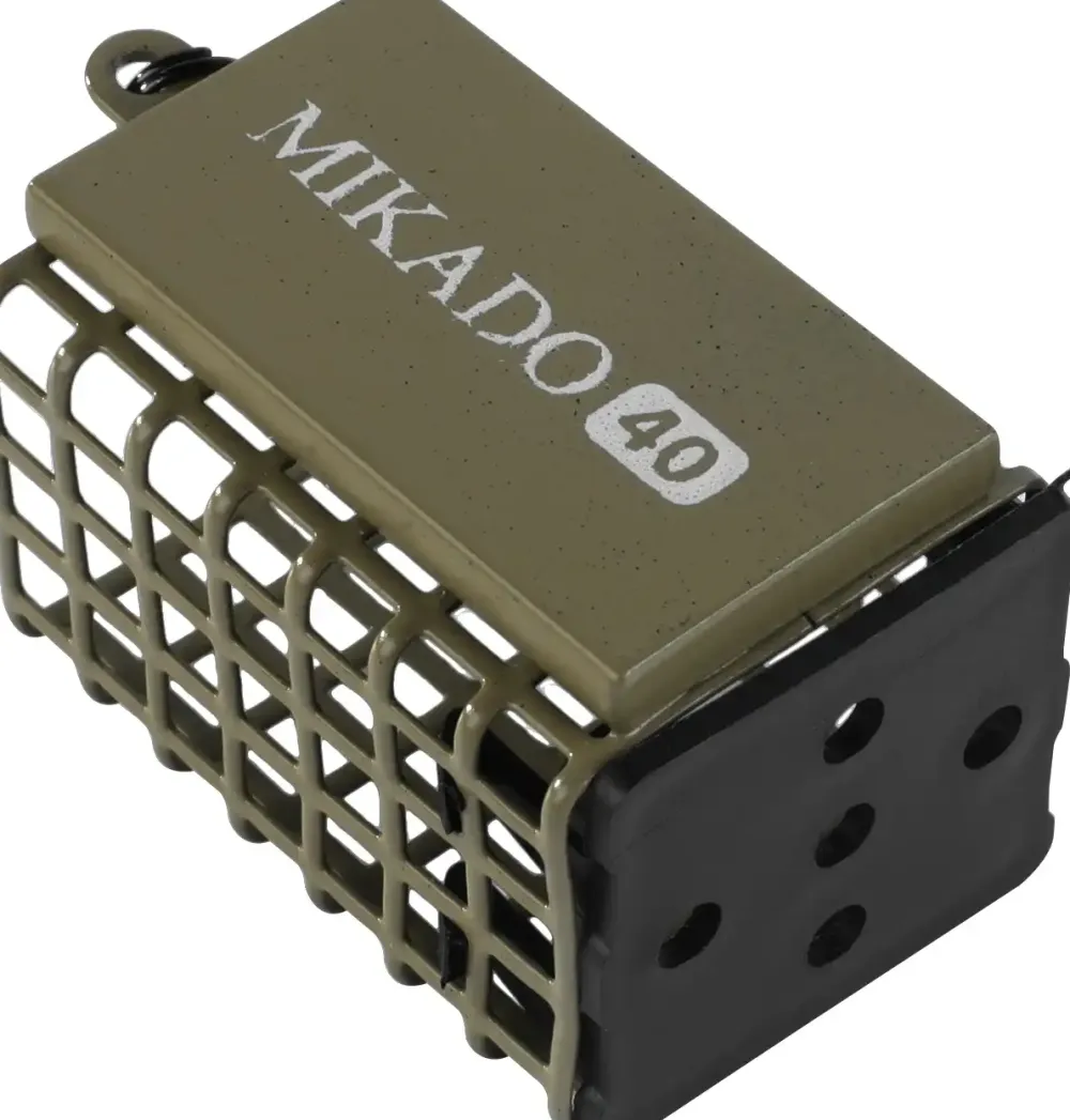 Outlet Futterkorb Eckig mit Boden 10g Dark Olive Gewichte