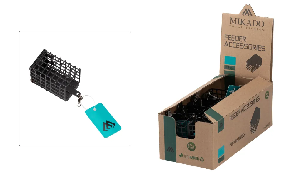 Best Futterkorb Eckig mit Boden 20g Schwarz Gewichte