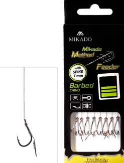 Discount Method Feeder Rig Braid Spike Chinu #10 10cm 0,12mm Vorfächer|Haken