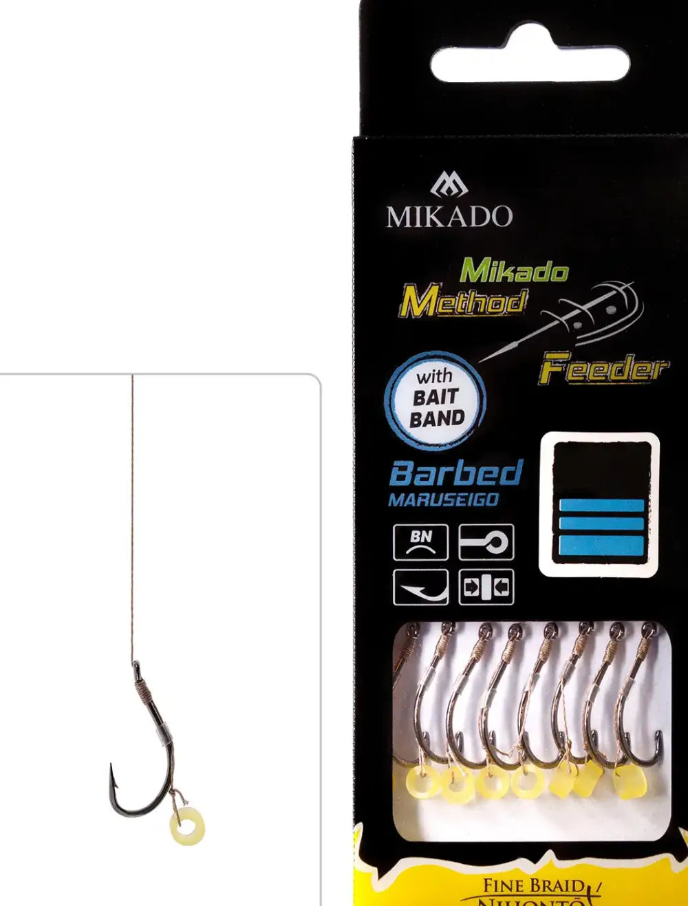 Method Feeder Rig Braid Pellet Band Maruseigo #10 10cm 0,12mm Fliegenbindematerialien|Vorfächer