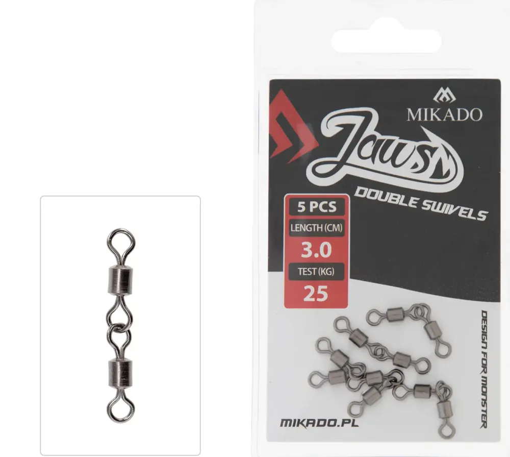 Outlet Wirbel Jaws Dbl. Swivels 25kg 5Stk. Kleinteile