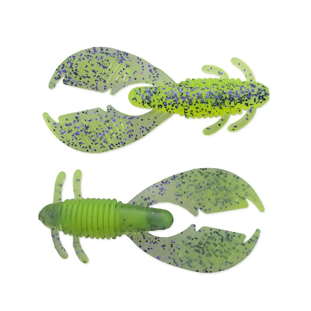 AX Craw 3" Green Pumpkin Chartreuse Gummiköder