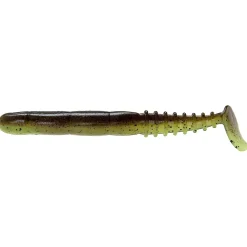 Clearance FAT Rockvibe Shad 5" Green Pumpkin Chartreuse Gummiköder