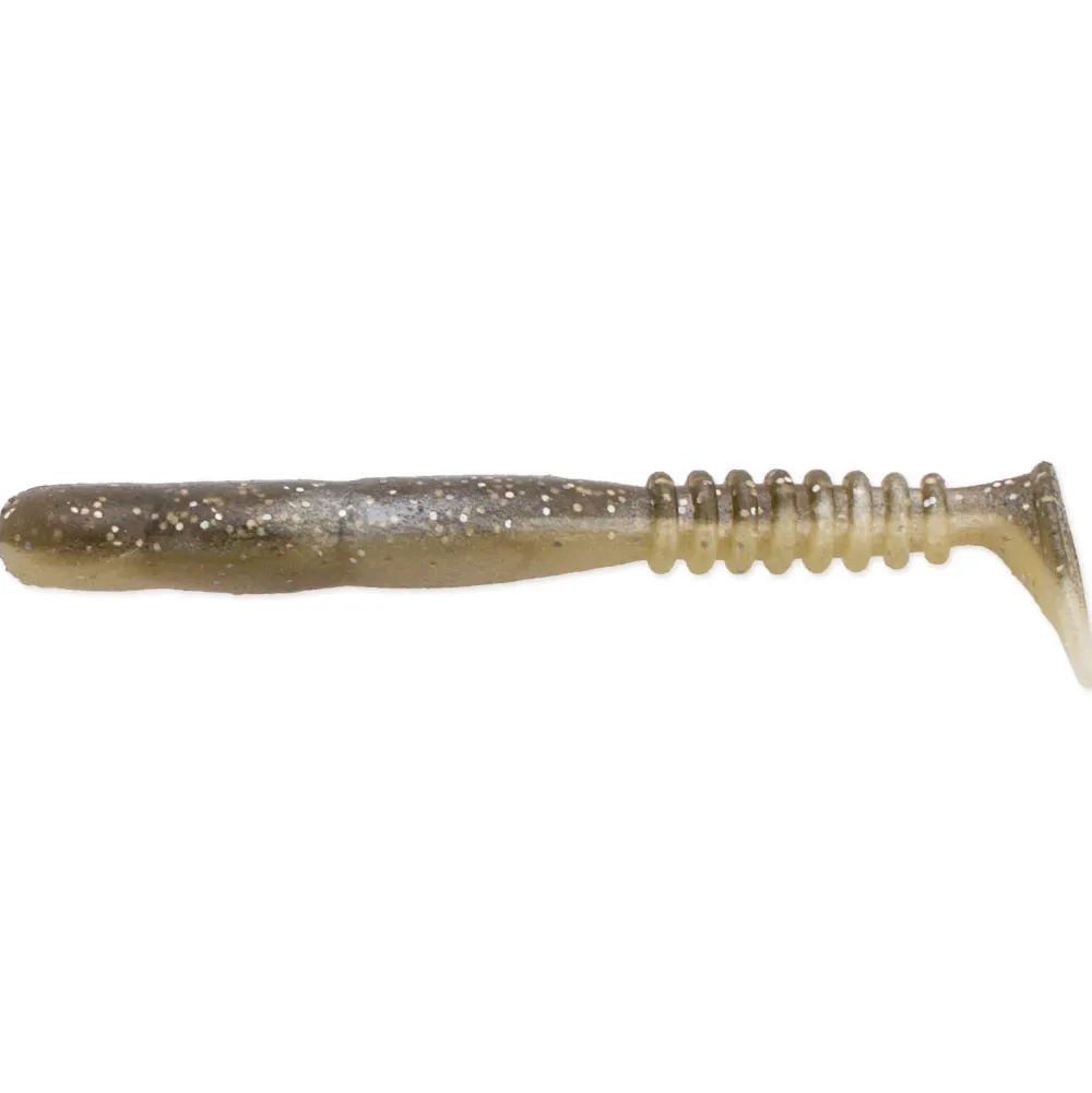 Clearance FAT Rockvibe Shad 5" Green Pumpkin Chartreuse Gummiköder