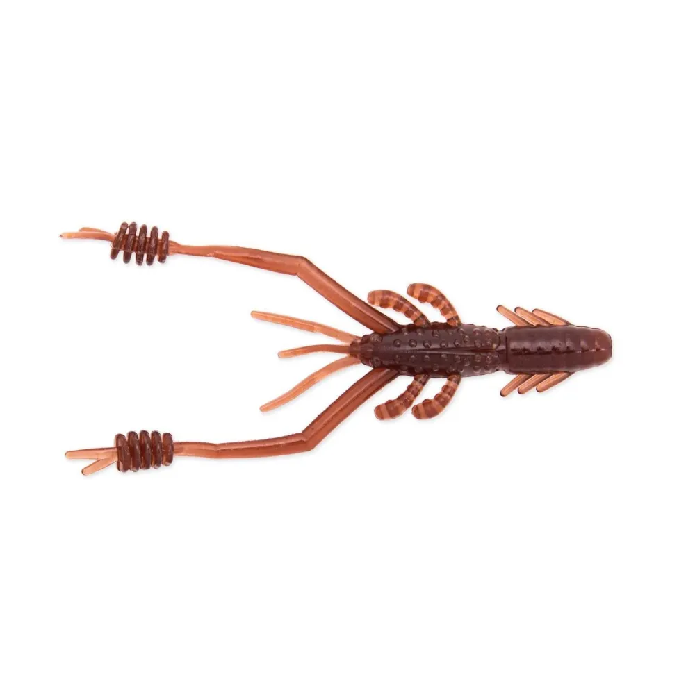Ring Shrimp 4" Motoroil Gold Flake Gummiköder