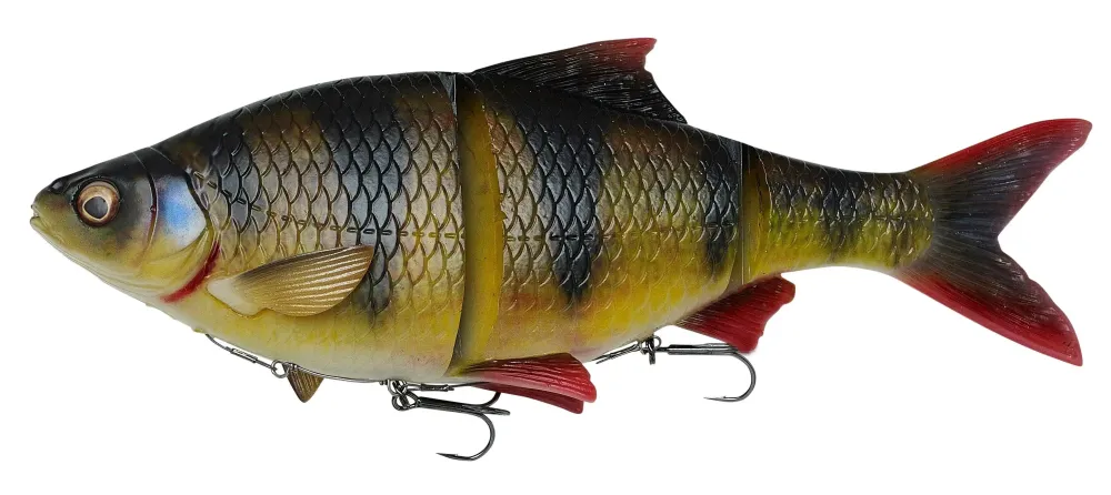 Clearance 4D Line Thru Roach SS 18cm 80g Perch sinkend Gummiköder