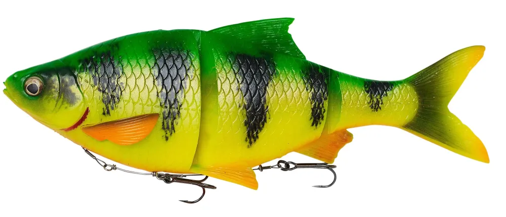 Clearance 4D Line Thru Roach SS 18cm 80g Perch sinkend Gummiköder