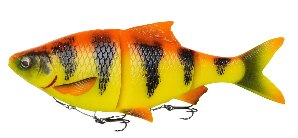 Clearance 4D Line Thru Roach SS 18cm 80g Perch sinkend Gummiköder