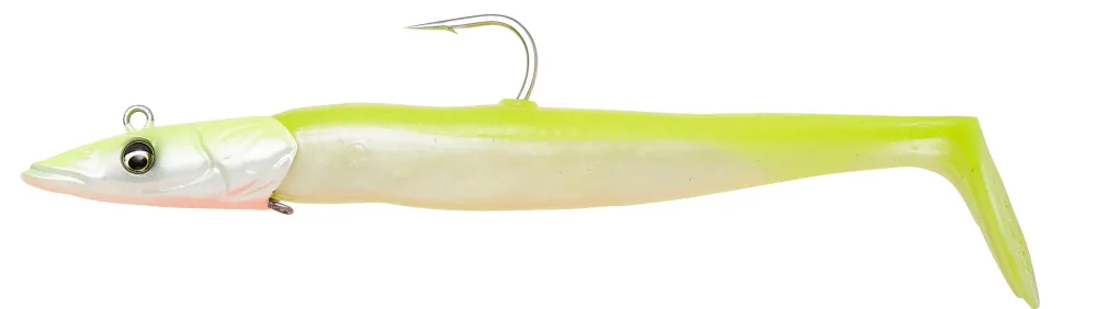 Hot Sandeel V2 23,5cm Green Silver Meeresköder|Gummiköder