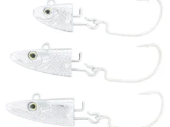 Outlet Magic Minnow Weedless Jig Spare Head 22g For Body 12cm #2/0 2Stk. Silver Meeresköder