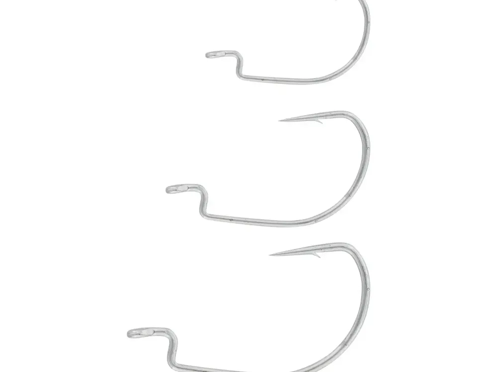 Best Magic Minnow Weedless Jig Widegap Hook #1 5Stk. Silver Meeresköder