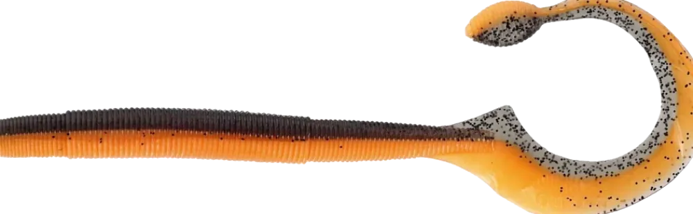 Best Ned Worm Curl 12cm Watermelon Red Gummiköder