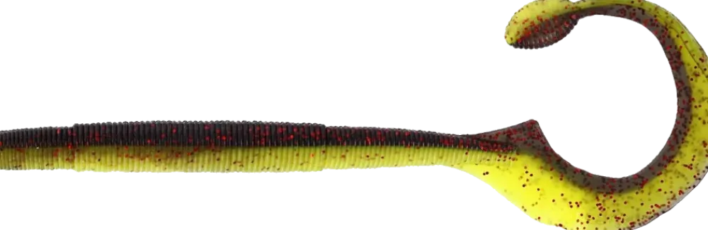 Best Ned Worm Curl 12cm Watermelon Red Gummiköder