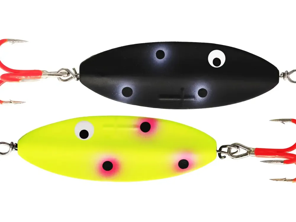 Præsten Wired 4,9cm 7g Black Orange Clown Metallköder
