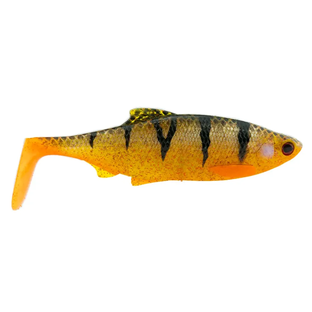 New Ricky The Roach Shadtail AJ Sonderfarbe 14cm Black Perch Gummiköder
