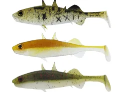 Hot Stanley The Stickleback Shadtail 3Stk. 7,5cm Baitfish Glitter Gummiköder