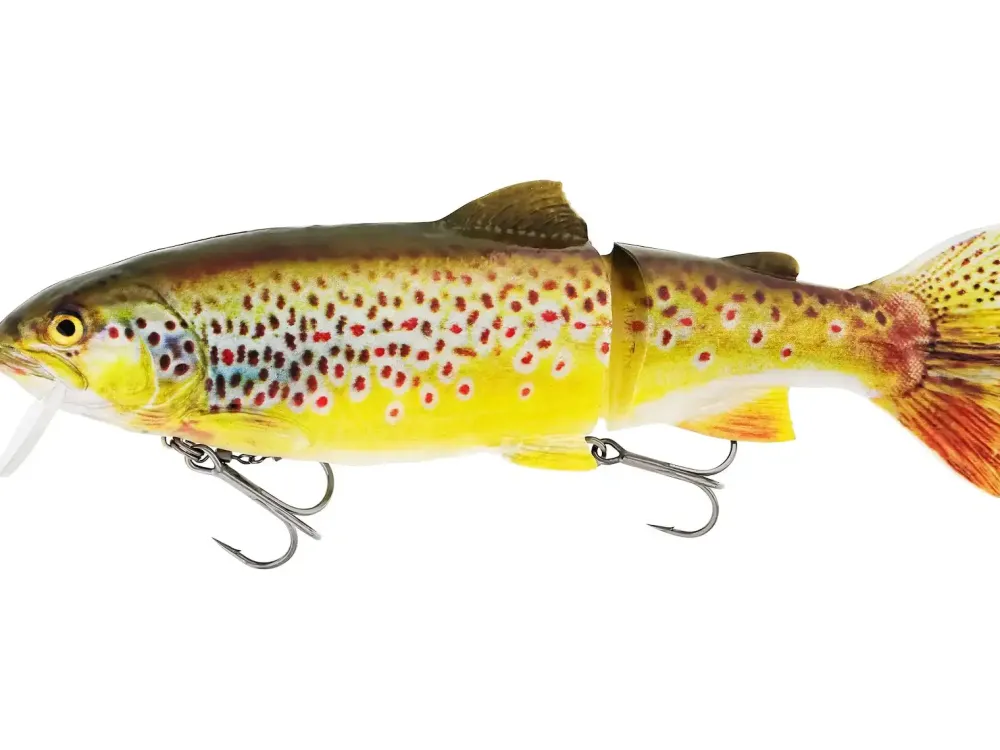 Hot Tommy the Trout Slow Sink 25cm Real Rainbow Trout Gummiköder
