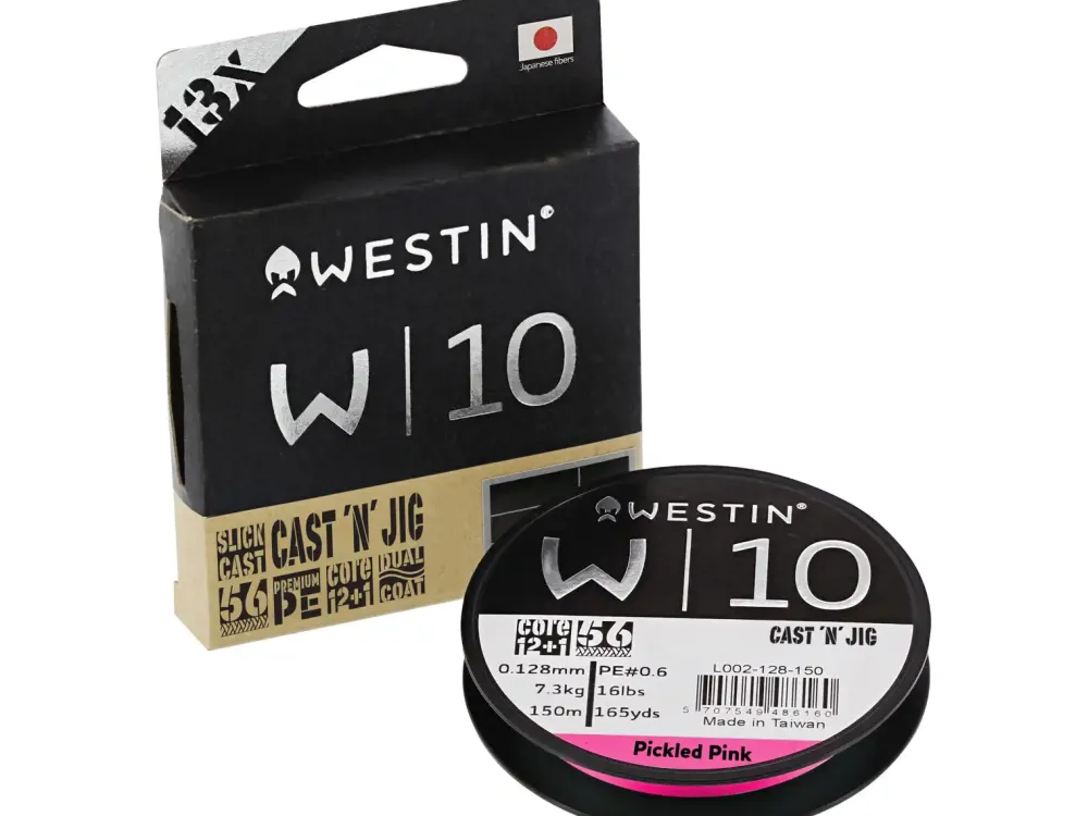 W10 Cast 'N' Jig 13 Braid 110m Pickled Pink 0,08mm 6kg Hauptschnüre|Schnüre