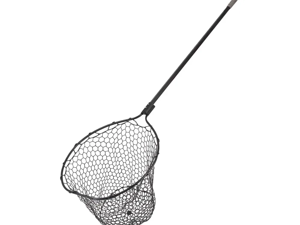 New W3 C&R Full RuBBer Mesh Landing Net xl 64x54x43cm 120cm 1Sec Kescher