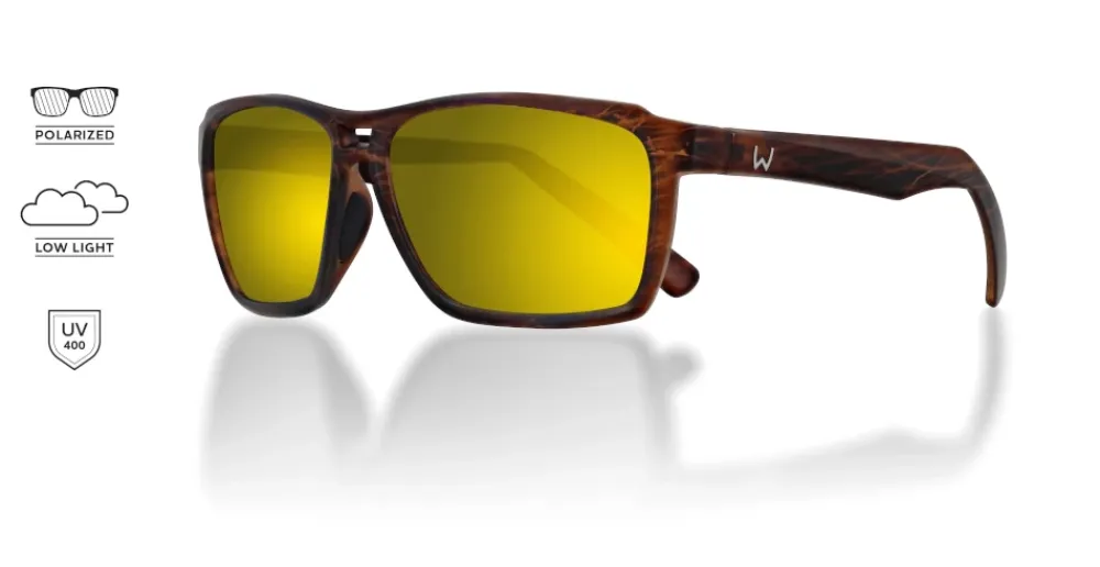 Clearance W6 Street 150 Matte Brown Stripe LB Brown LM Yellow AR Green Brillen