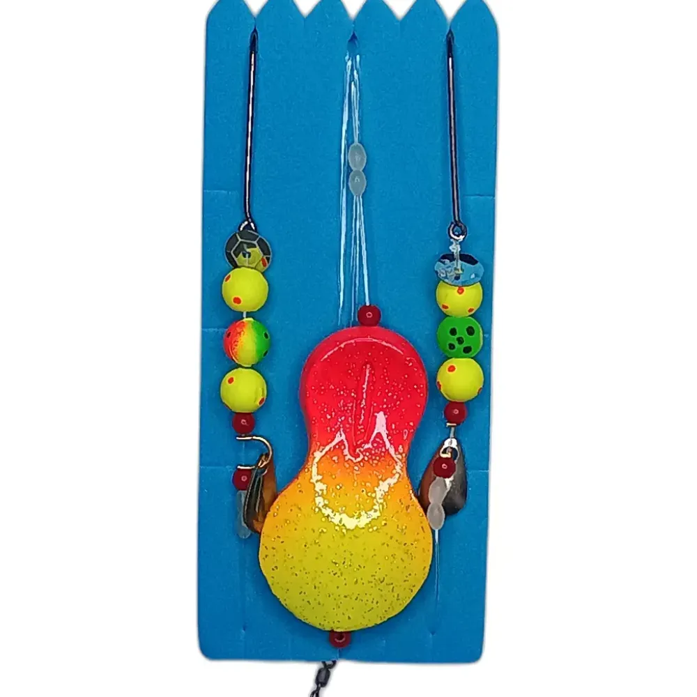 Hot SFR Buttlöffel 80g Red and Yellow 0,60mm Meeresköder