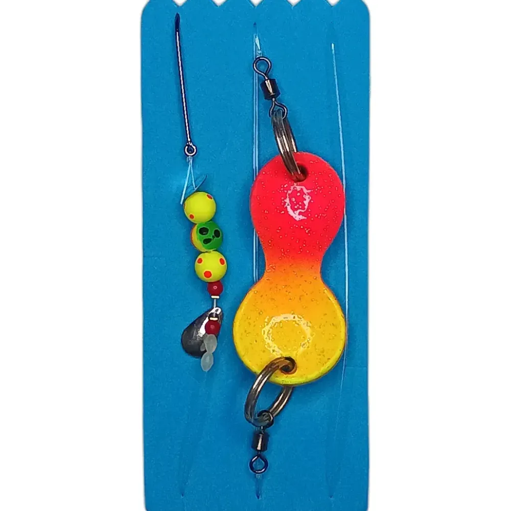 Hot SFR Buttlöffel #2 40g Red and Yellow 0,40mm Stippen|Meeresköder