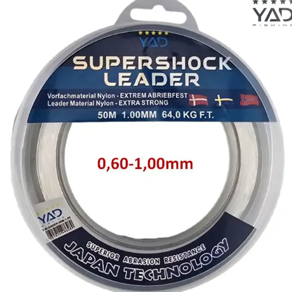 New Super Shock Leader 5000cm clear 0,60mm Vorfächer