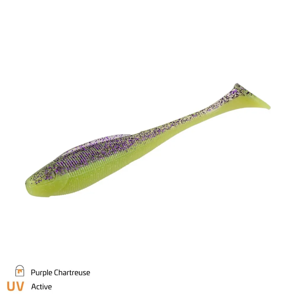 Hot BA Sexy Swimmer von J.Dietel 12cm Purple Chartreuse Gummiköder
