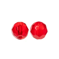 New Faceted Glass Beads 8,00mm Rot Kleinteile