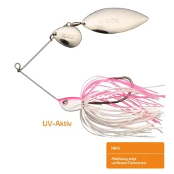 Hot Spinnerbait 25g Clear Metallköder